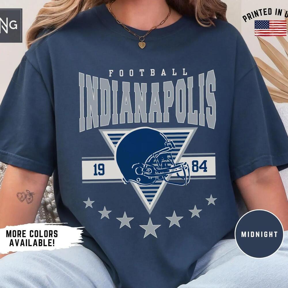 Retro Indianapolis Colts Football Sports Apparel Game Day Fan Gift Shirt 1